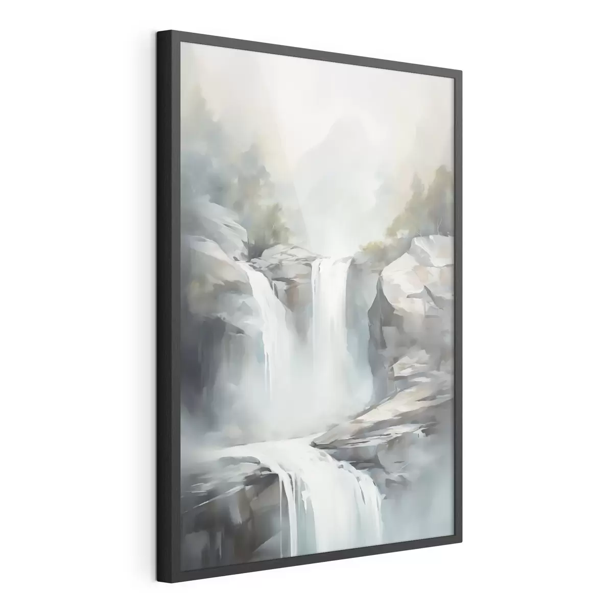 Poster Imitation d'une cascade dans une peinture f48416