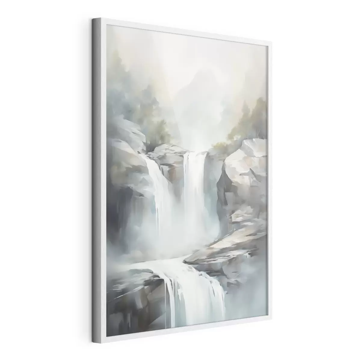 Poster Imitation d'une cascade dans une peinture f48416