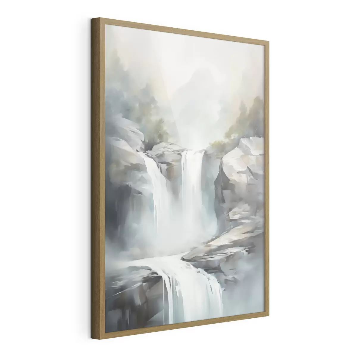 Poster Imitation d'une cascade dans une peinture f48416
