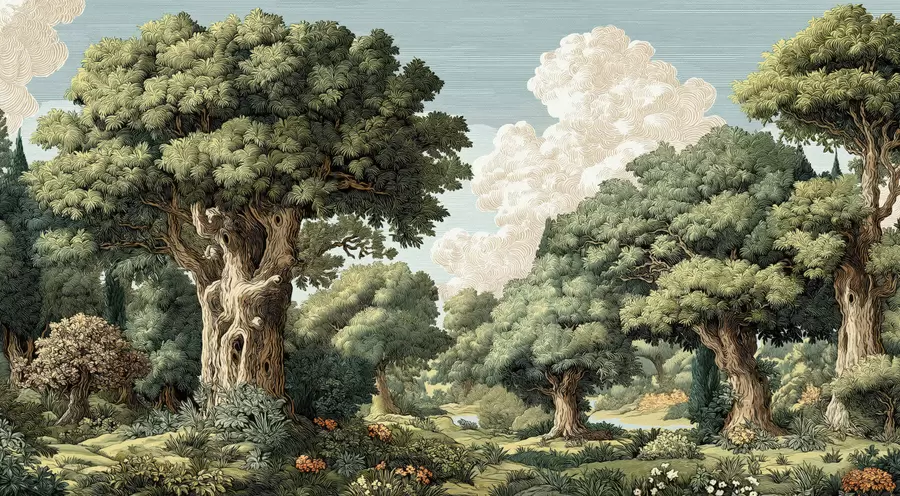 Papier peint Une forêt w05333