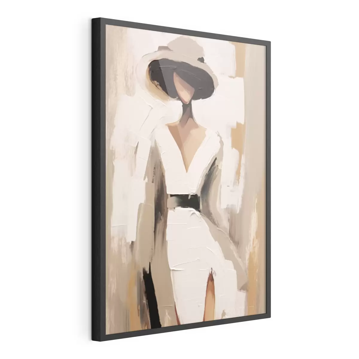 Poster Une femme au chapeau f48426