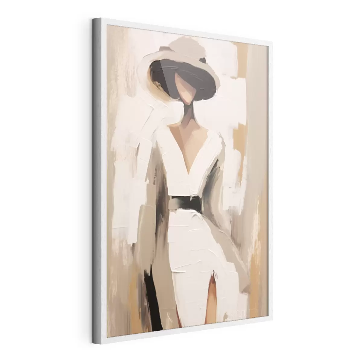 Poster Une femme au chapeau f48426