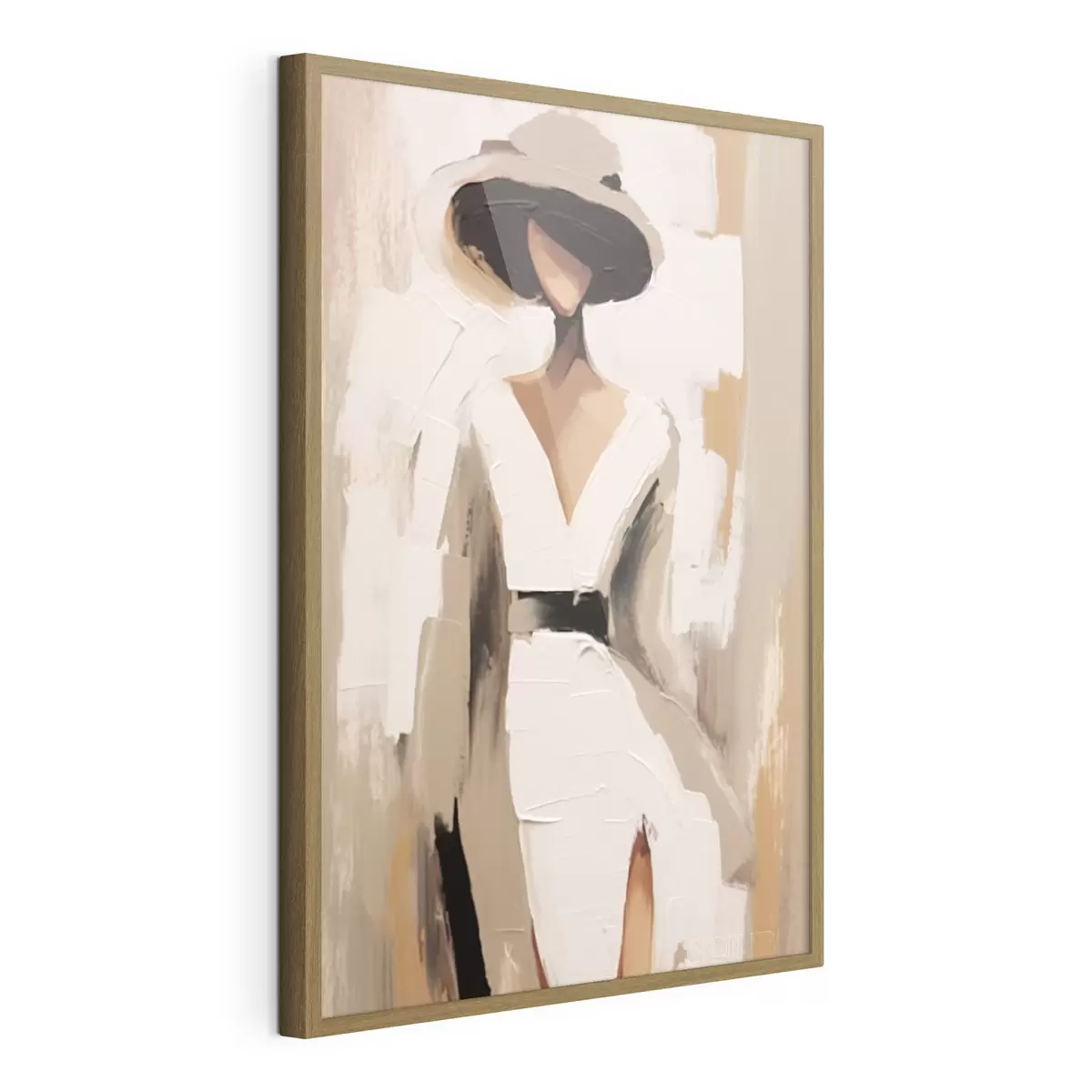 Poster Une femme au chapeau f48426