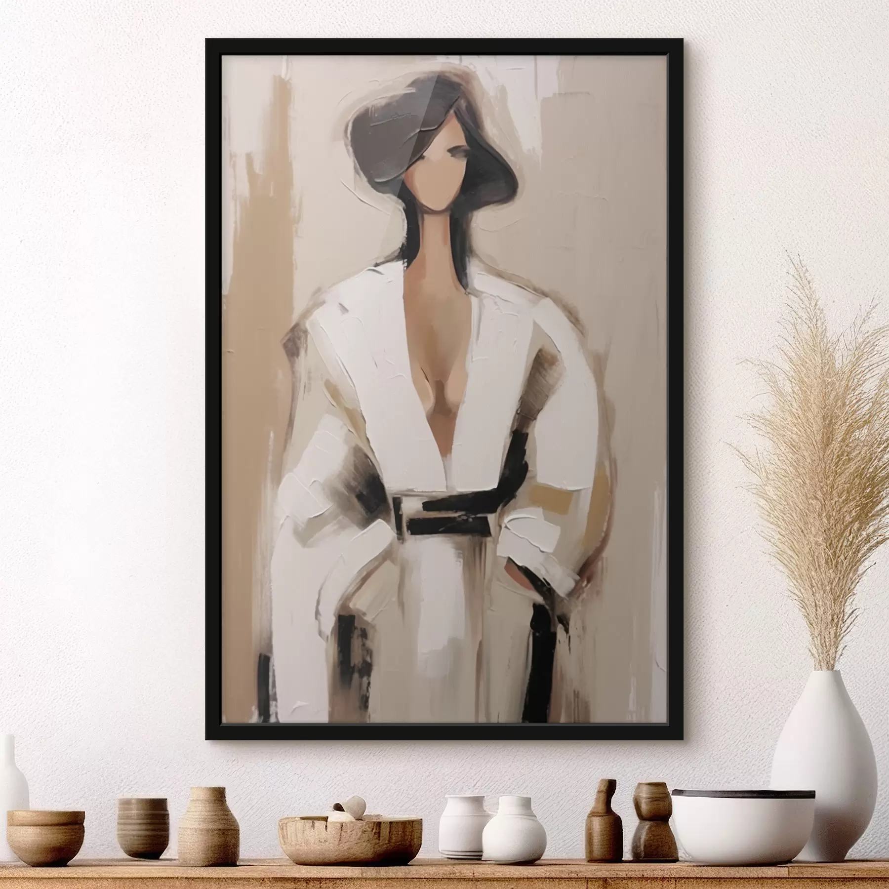 Papier peint Art figuratif minimaliste f48427