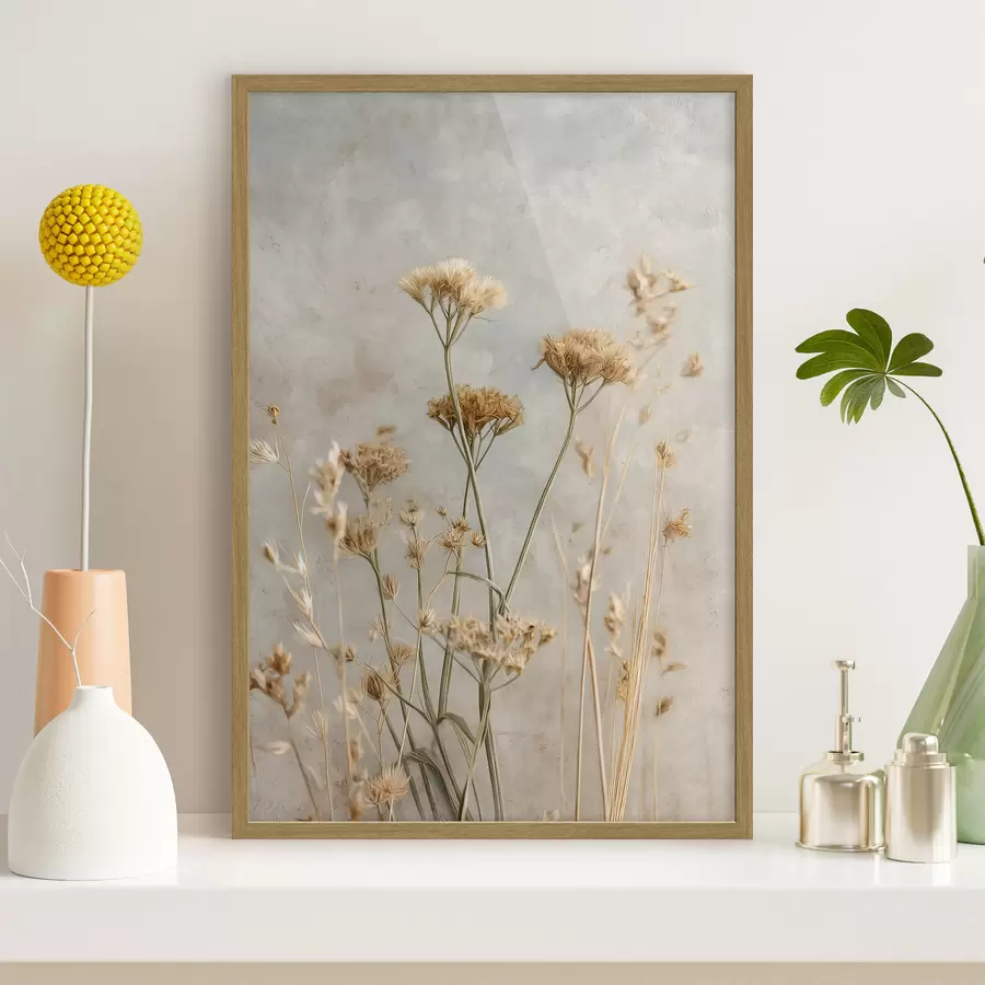 Papier peint Composition de fleurs sauvages f48440