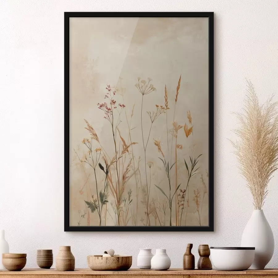 Papier peint Tiges florales légères f48441