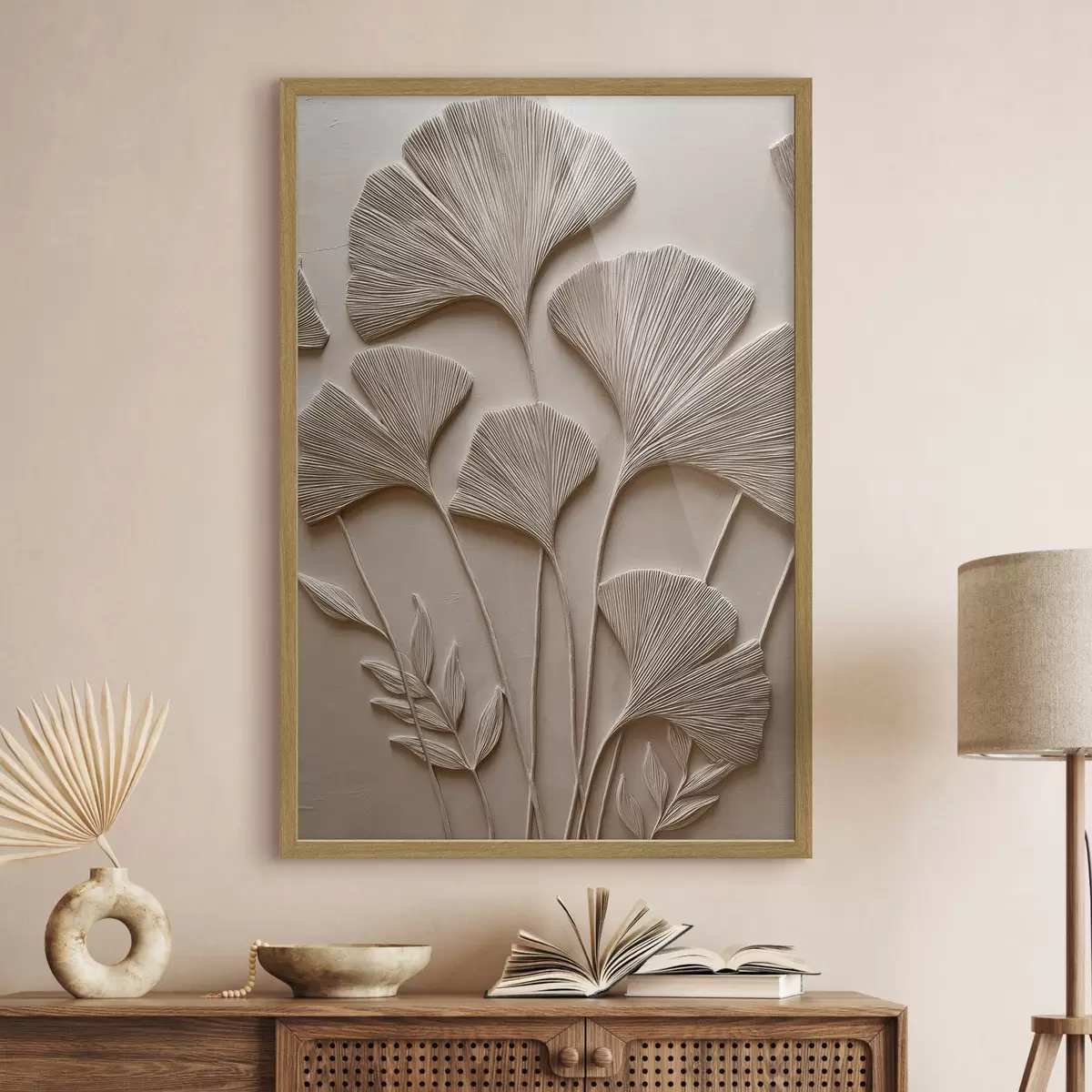 Poster Relief décoratif en forme de feuille f48448