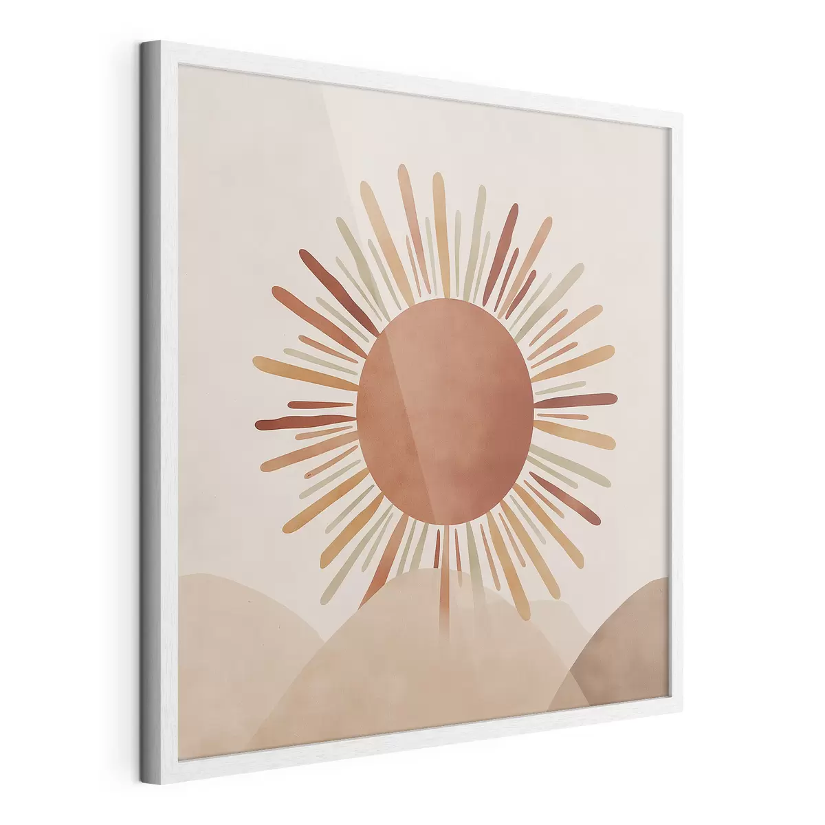 Poster Illustration d'un soleil avec des rayons f48455