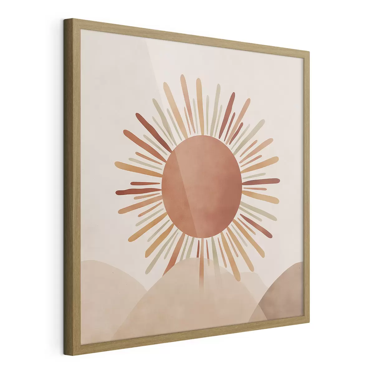 Poster Illustration d'un soleil avec des rayons f48455