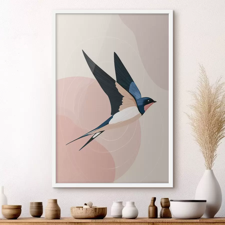 Papier peint Oiseaux en vol f48458