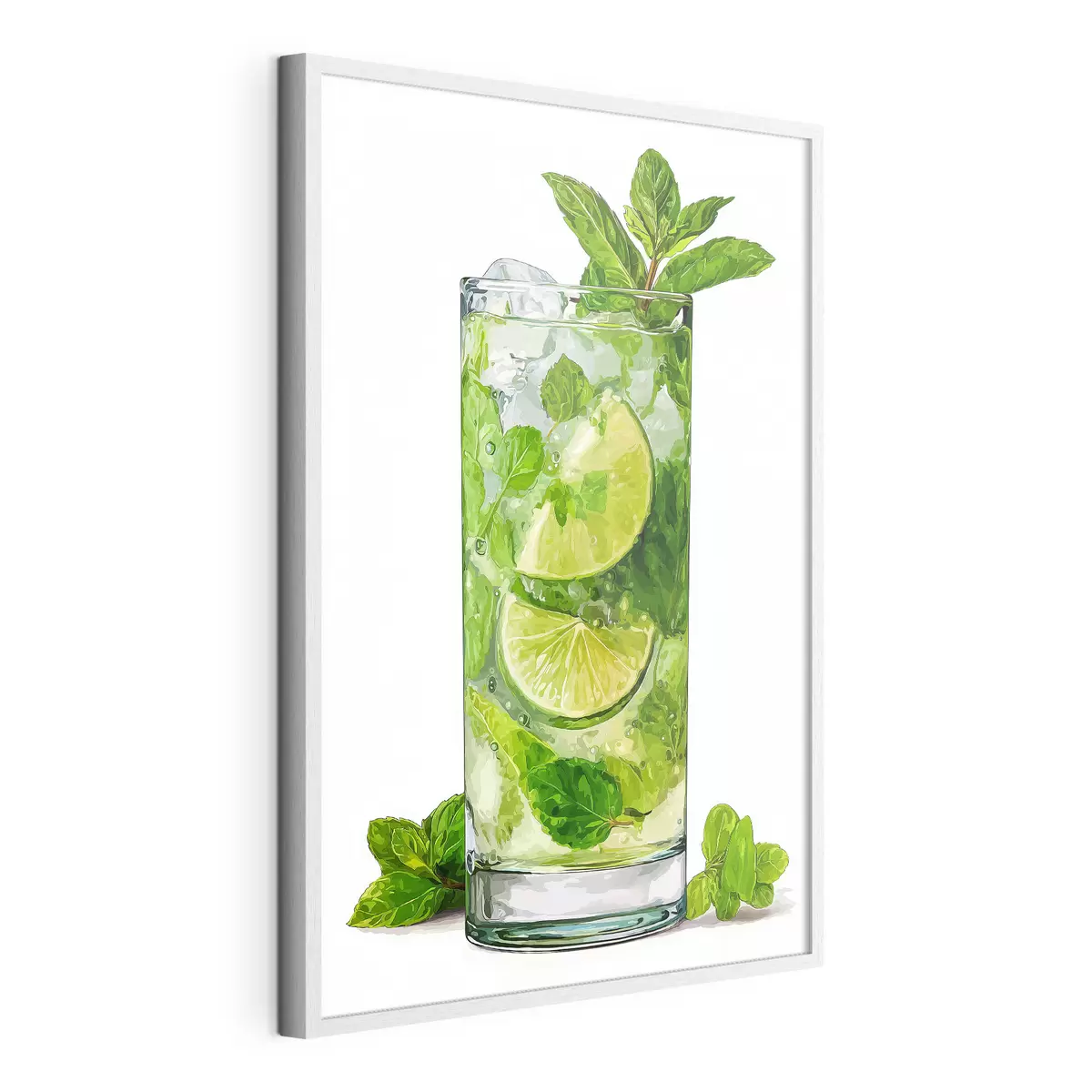 Poster Boisson à la menthe avec des glaçons f48462