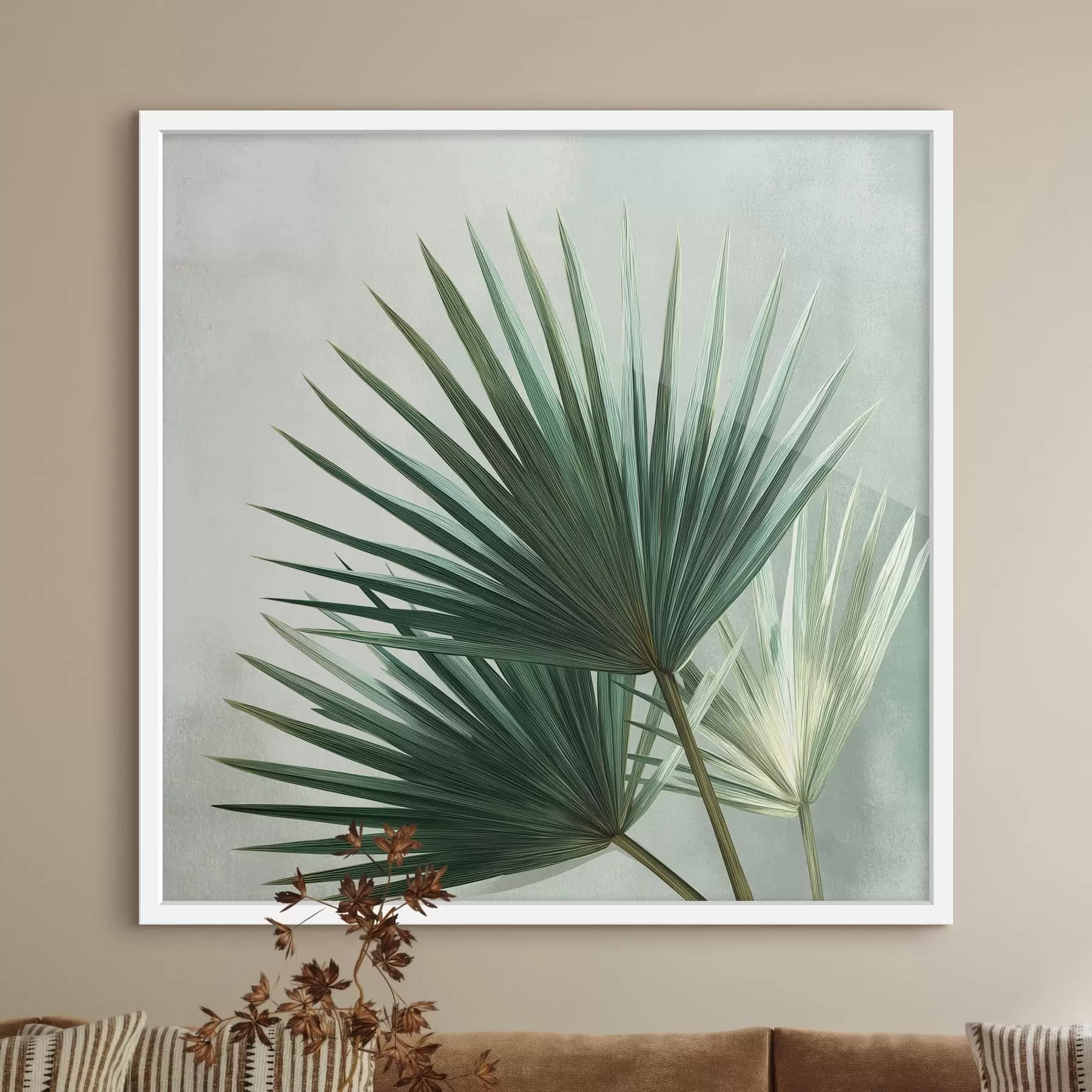 Papier peint Composition « Feuilles de palmier » f48465