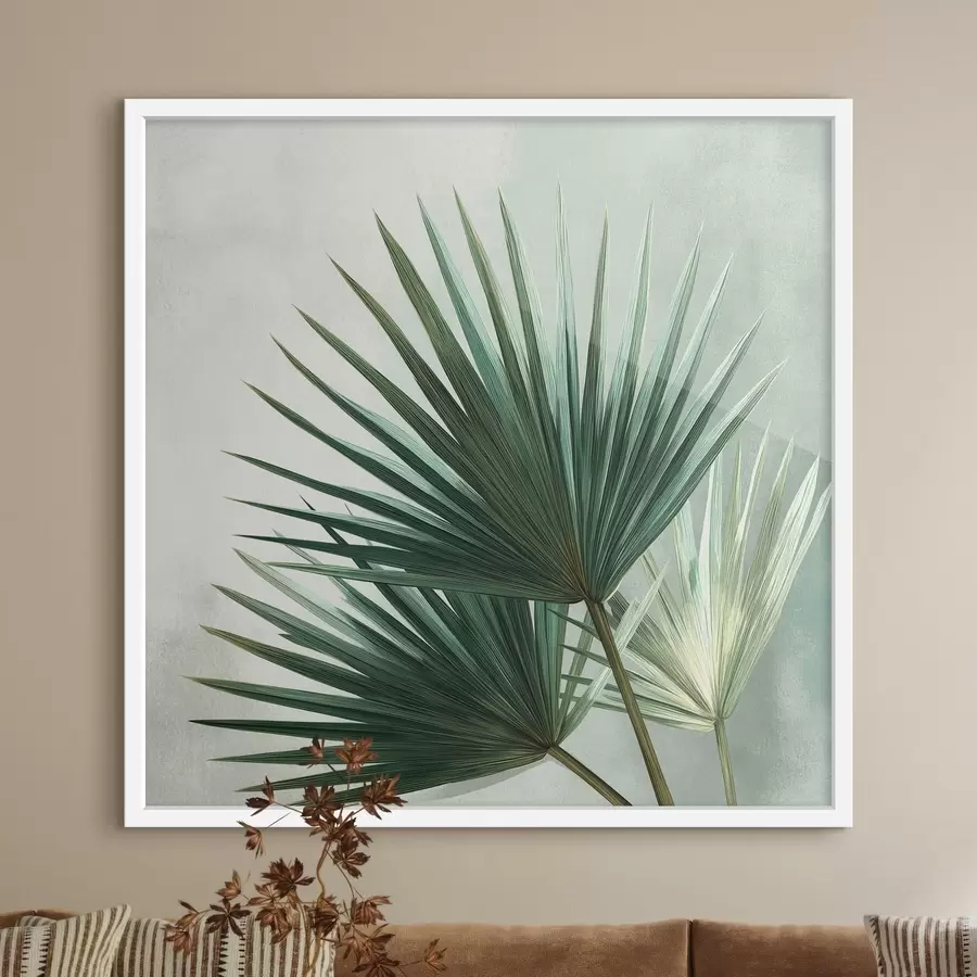 Papier peint Composition « Feuilles de palmier » f48465