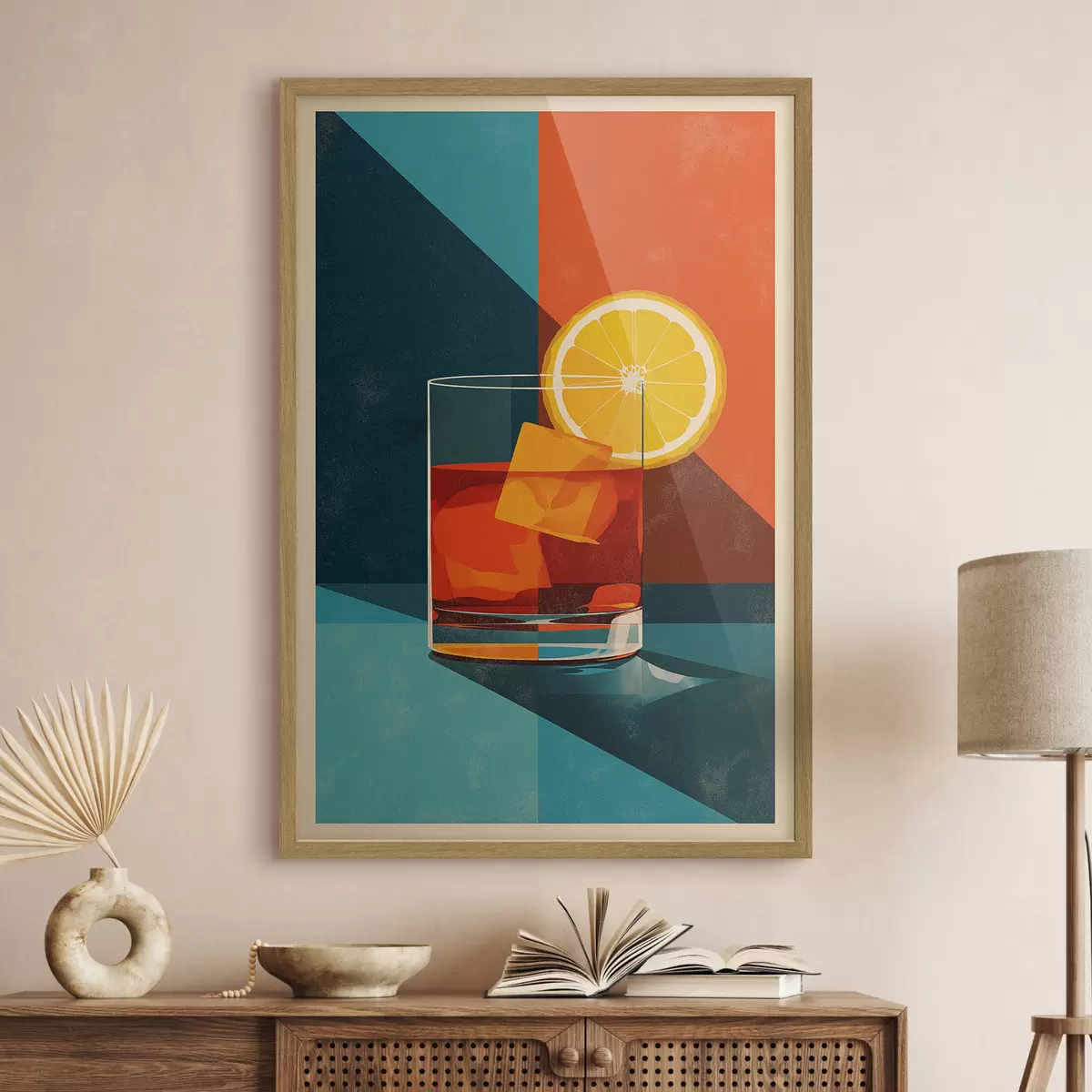 Poster Verre à whisky aux agrumes f48468