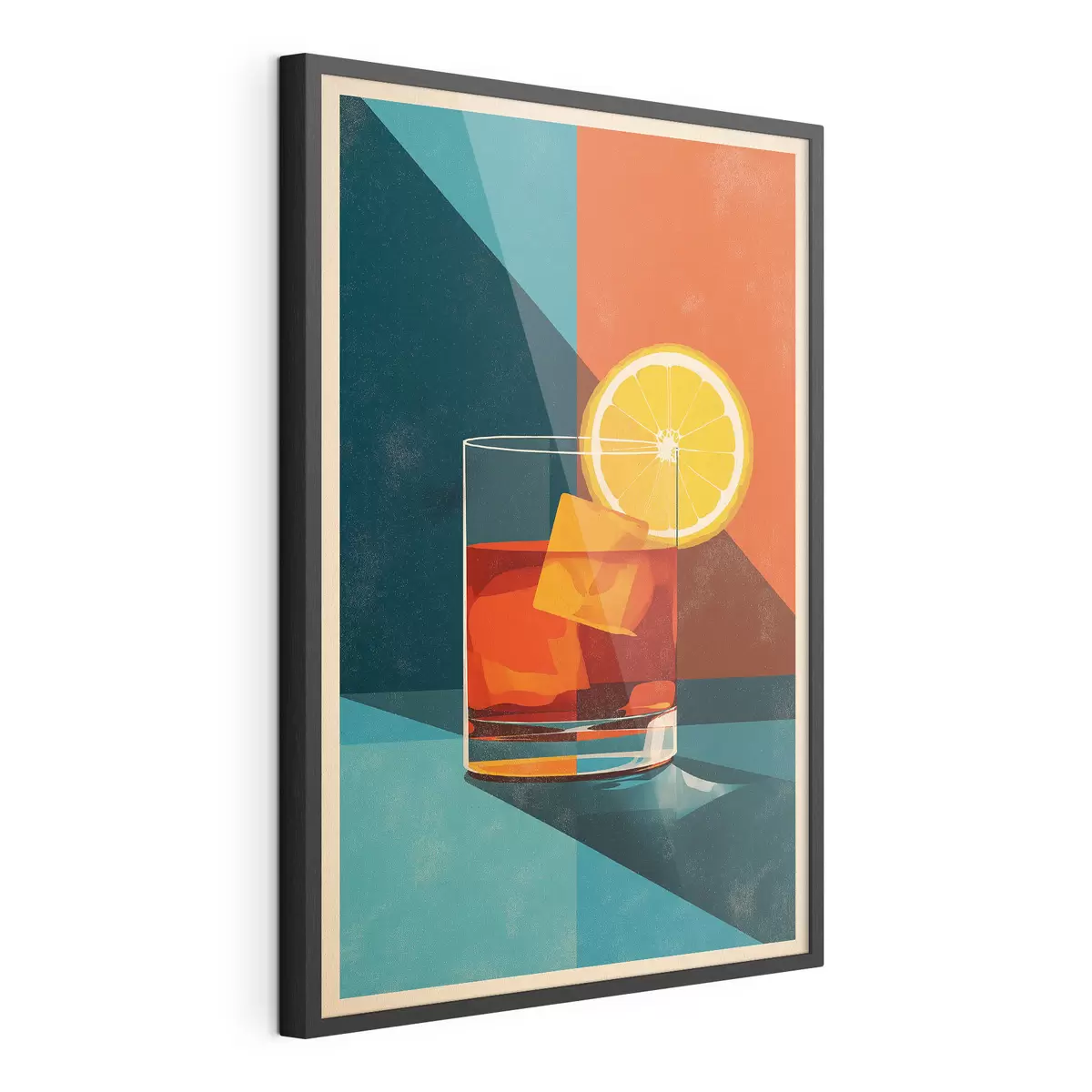 Poster Verre à whisky aux agrumes f48468