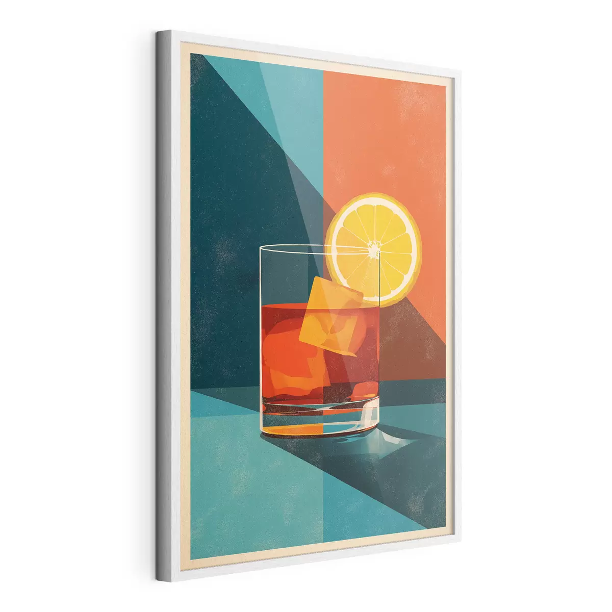 Poster Verre à whisky aux agrumes f48468