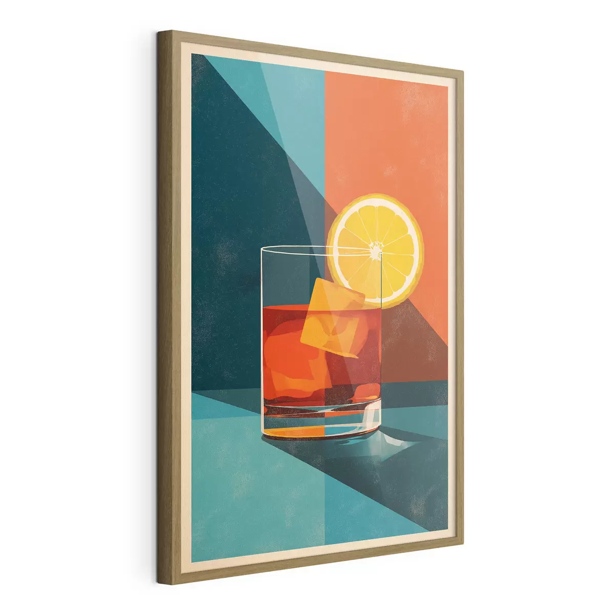 Poster Verre à whisky aux agrumes f48468