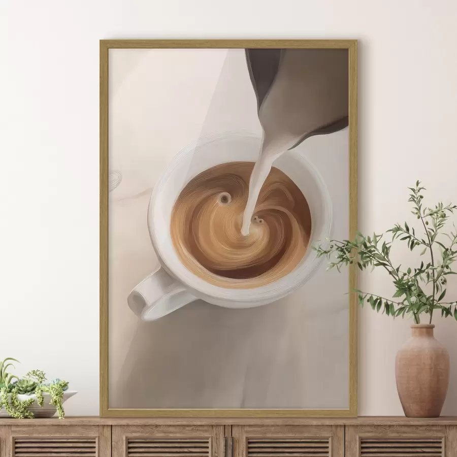 Papier peint Gros plan sur une tasse de café f48475
