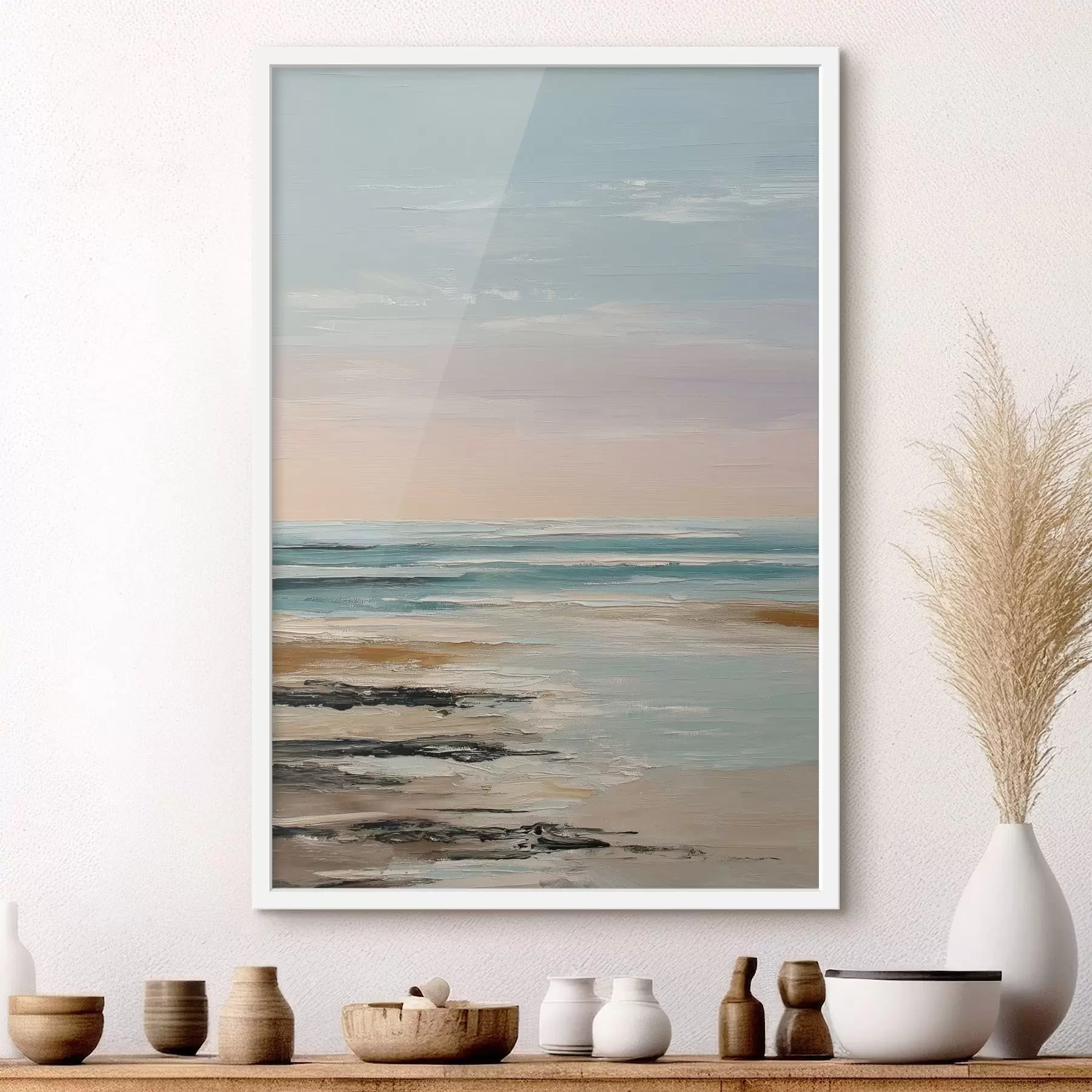 Papier peint Horizon sur une mer calme f48476