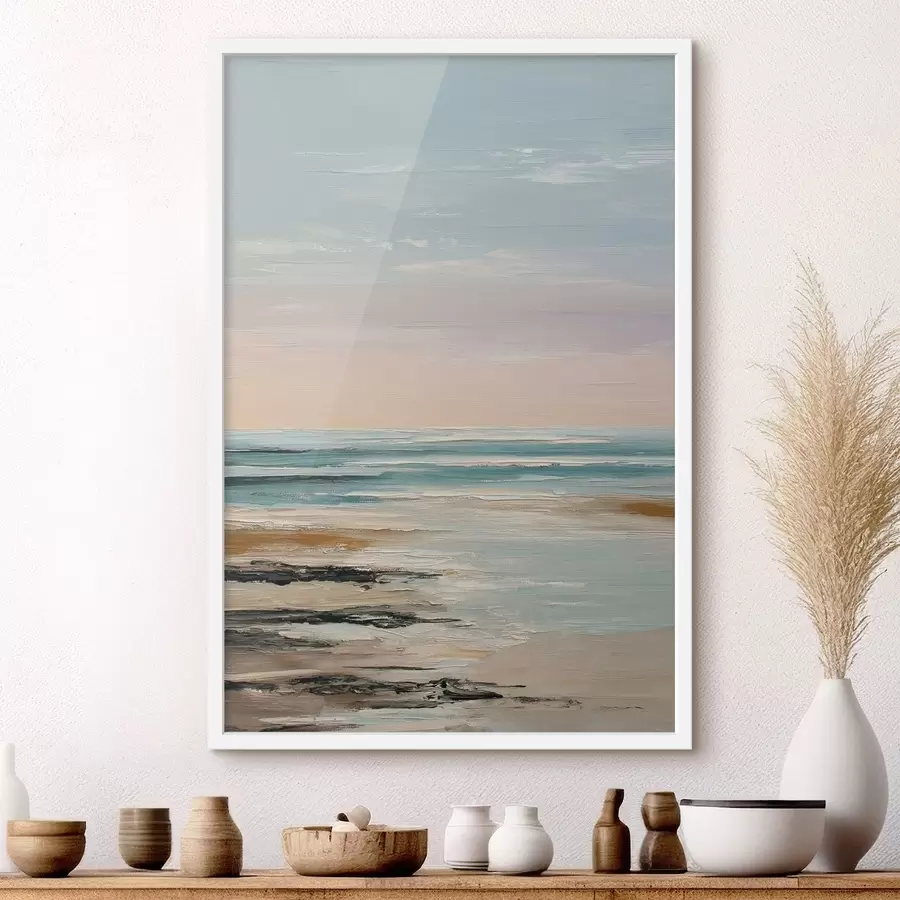 Papier peint Horizon sur une mer calme f48476