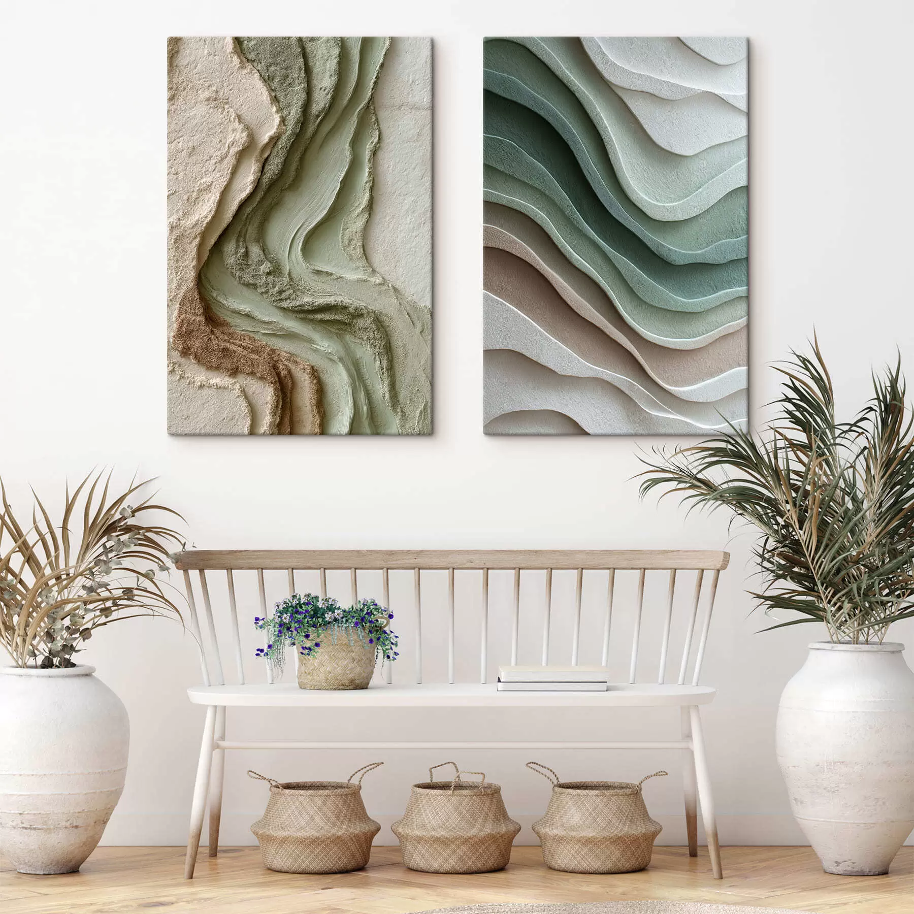 Tableau Ensemble « Ciel et oiseaux » m30226