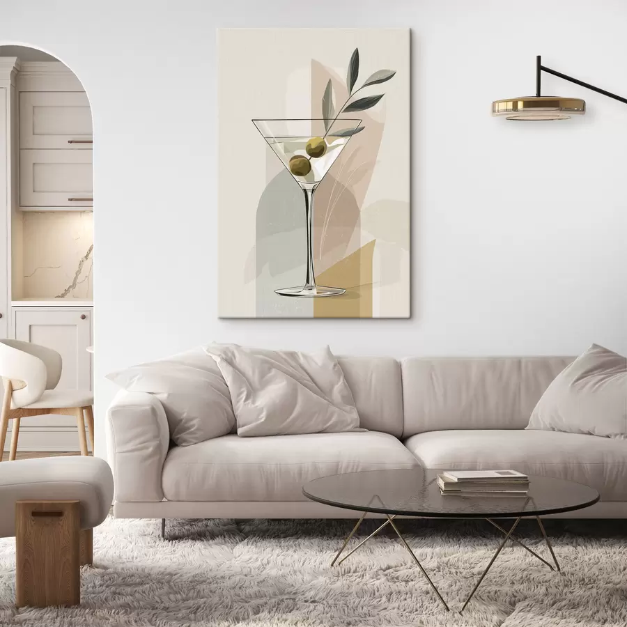 Tableau Vase minimaliste avec une branche s48437