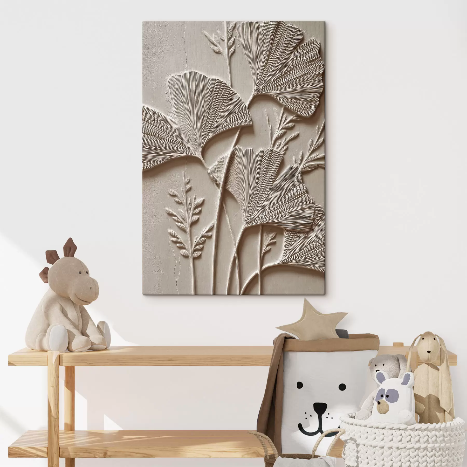 Tableau Texture murale botanique s48449