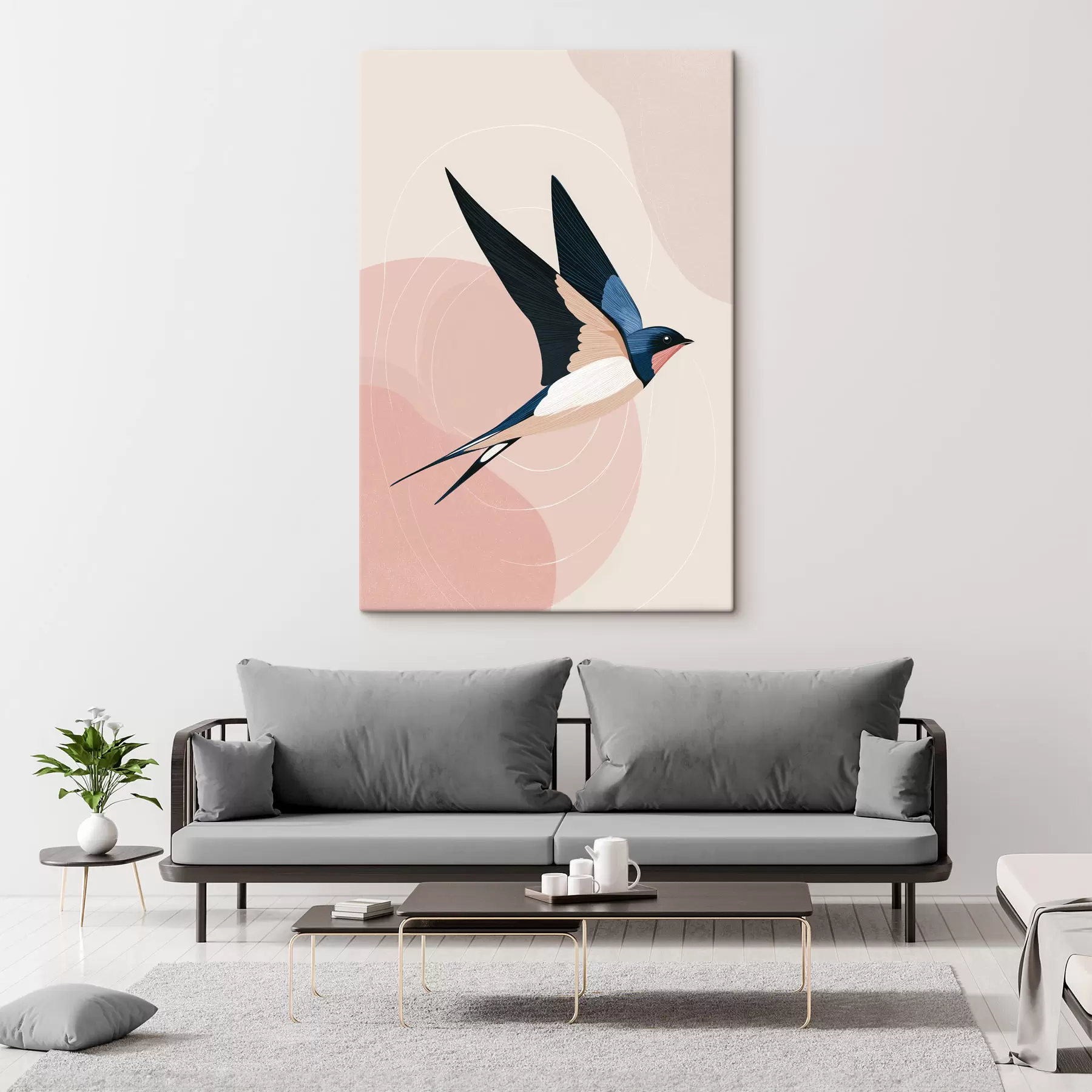 Tableau Oiseaux en vol s48458