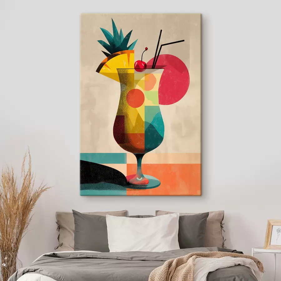 Tableau Illustration d'un cocktail de fruits s48471