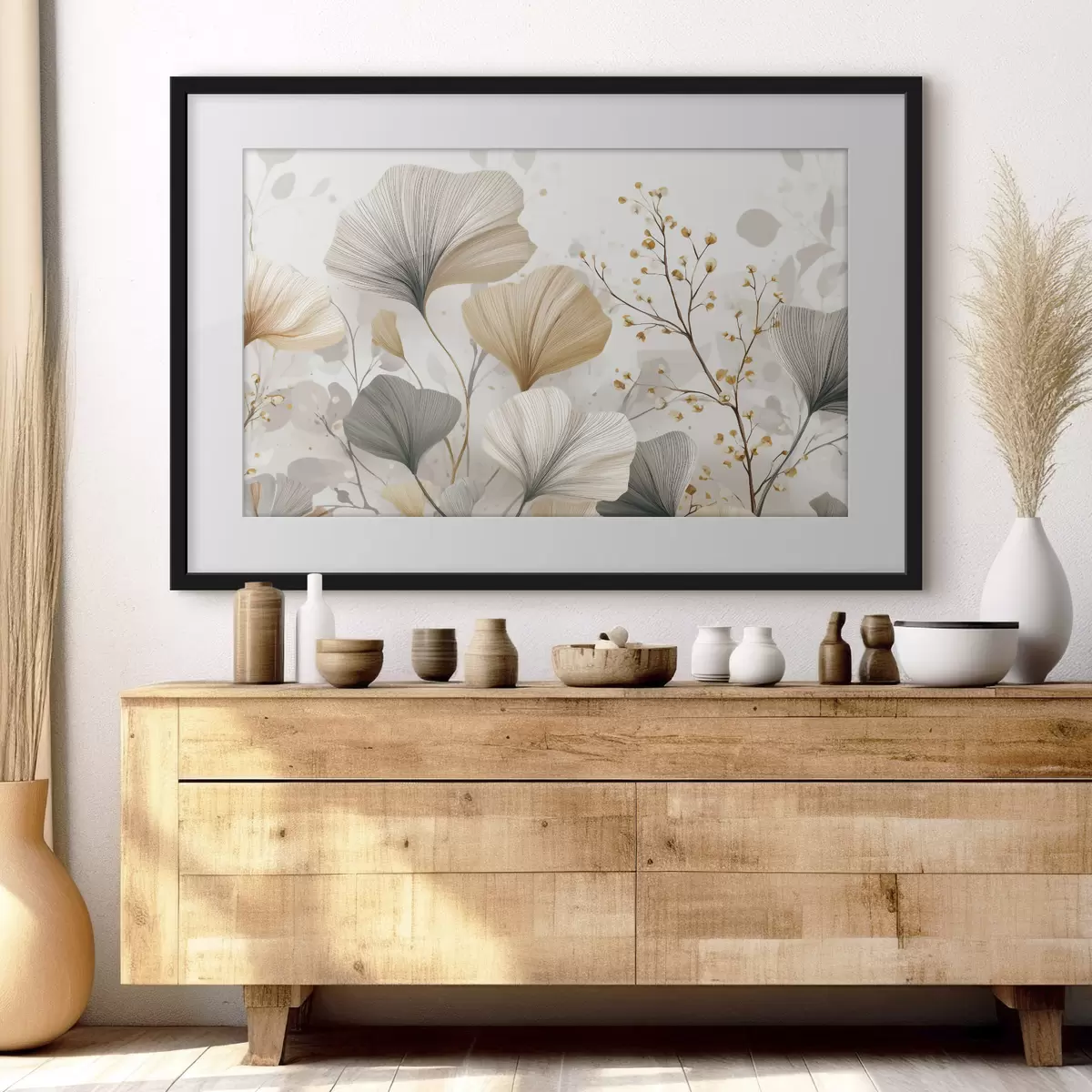 Poster Jardin de feuilles en éventail f48486