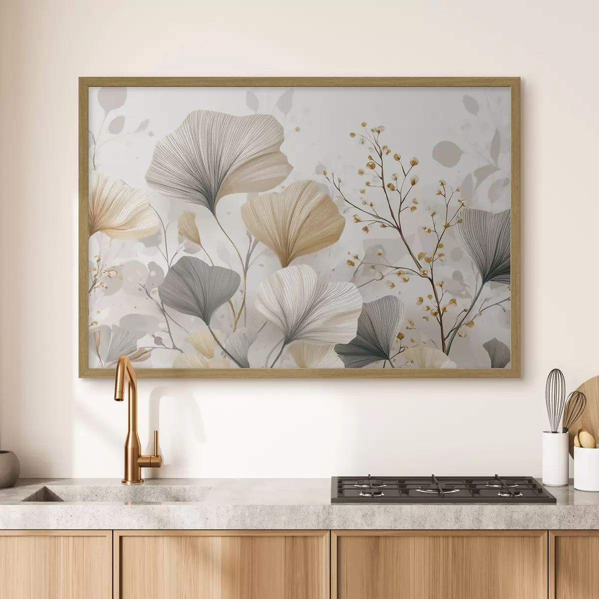 Poster Jardin de feuilles en éventail f48486
