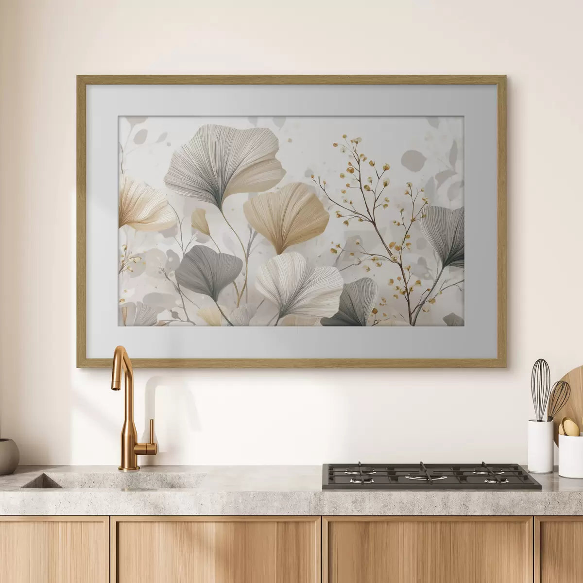 Poster Jardin de feuilles en éventail f48486