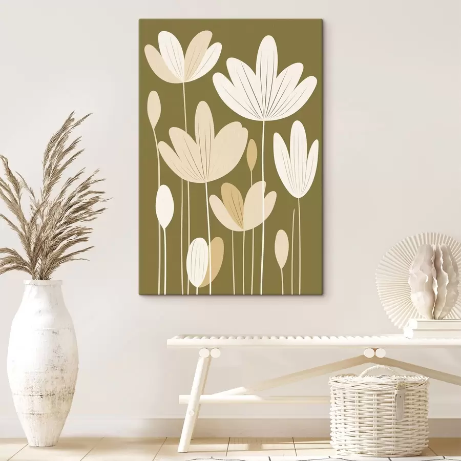Tableau Fleurs stylisées dans un style minimaliste s48349