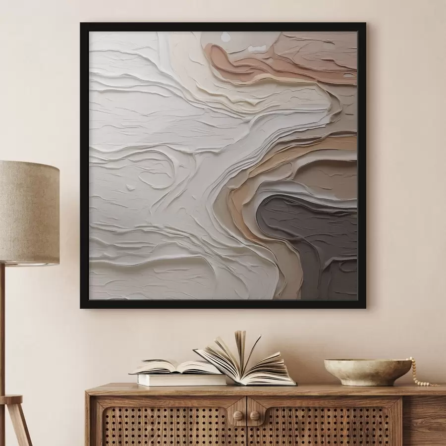 Papier peint Composition abstraite imitant la peinture f48507