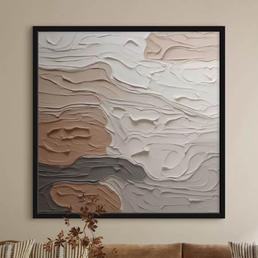 Papier peint Composition abstraite imitant la peinture f48508