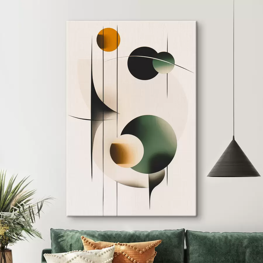 Tableau Abstraction avec des cercles s48285