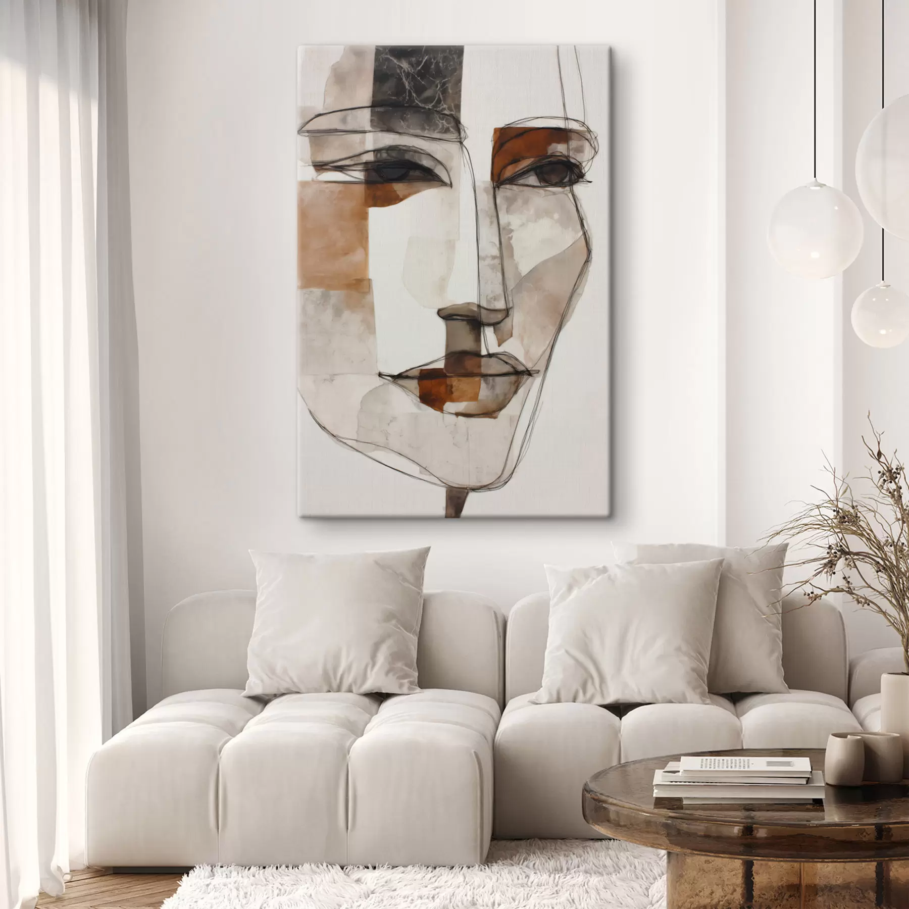 Tableau Visage abstrait s48514