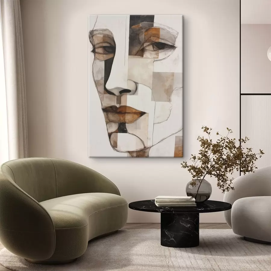 Tableau Visage abstrait s48515