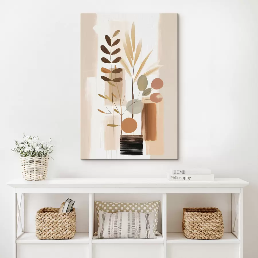 Tableau Composition botanique abstraite s48517