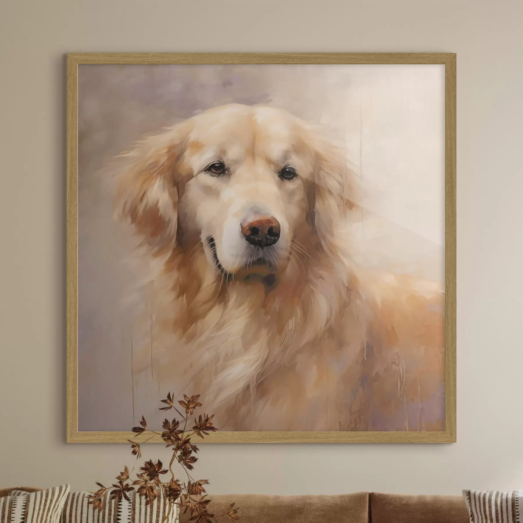 Papier peint Portrait d'un chien de chasse f48222