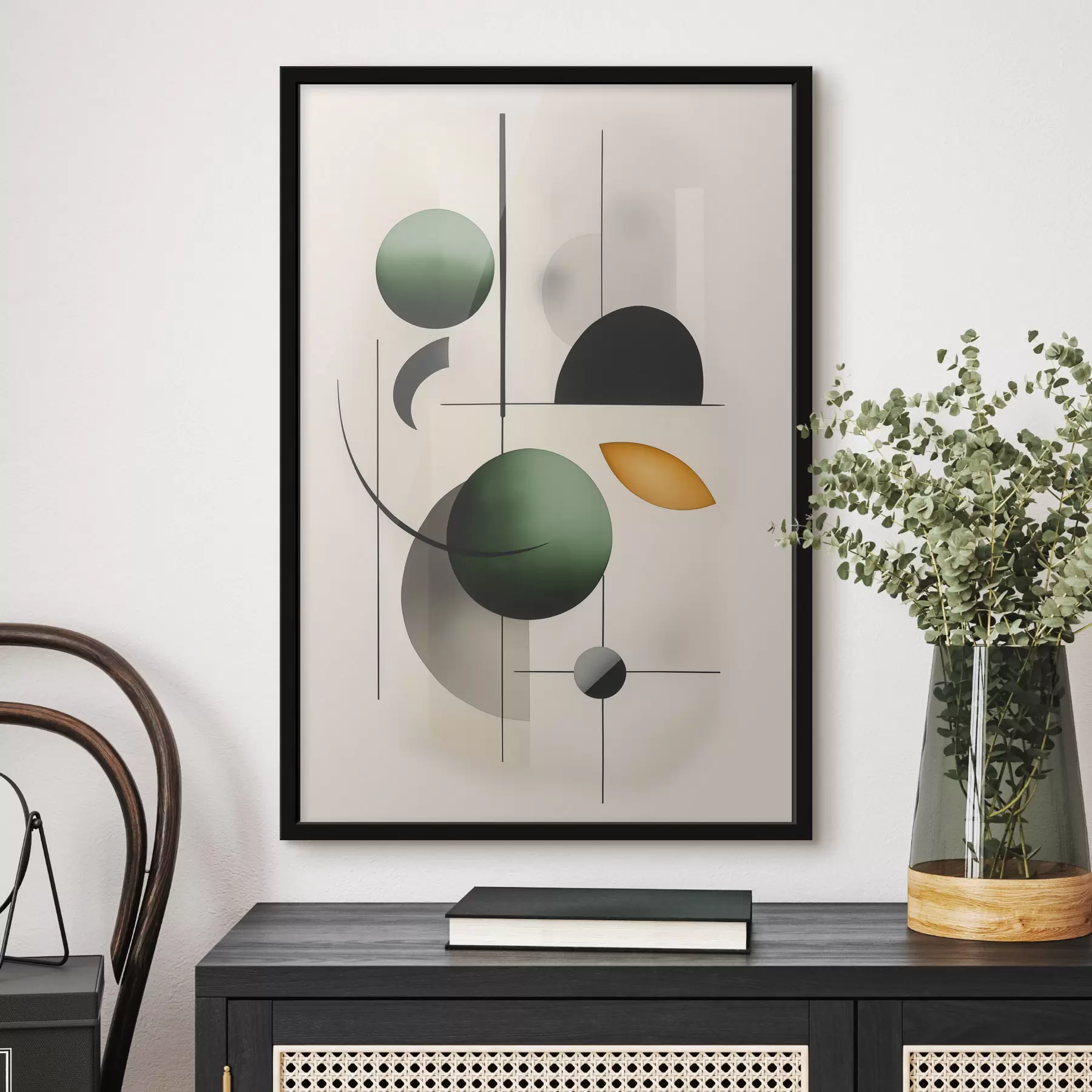 Papier peint Abstraction avec des cercles f48284