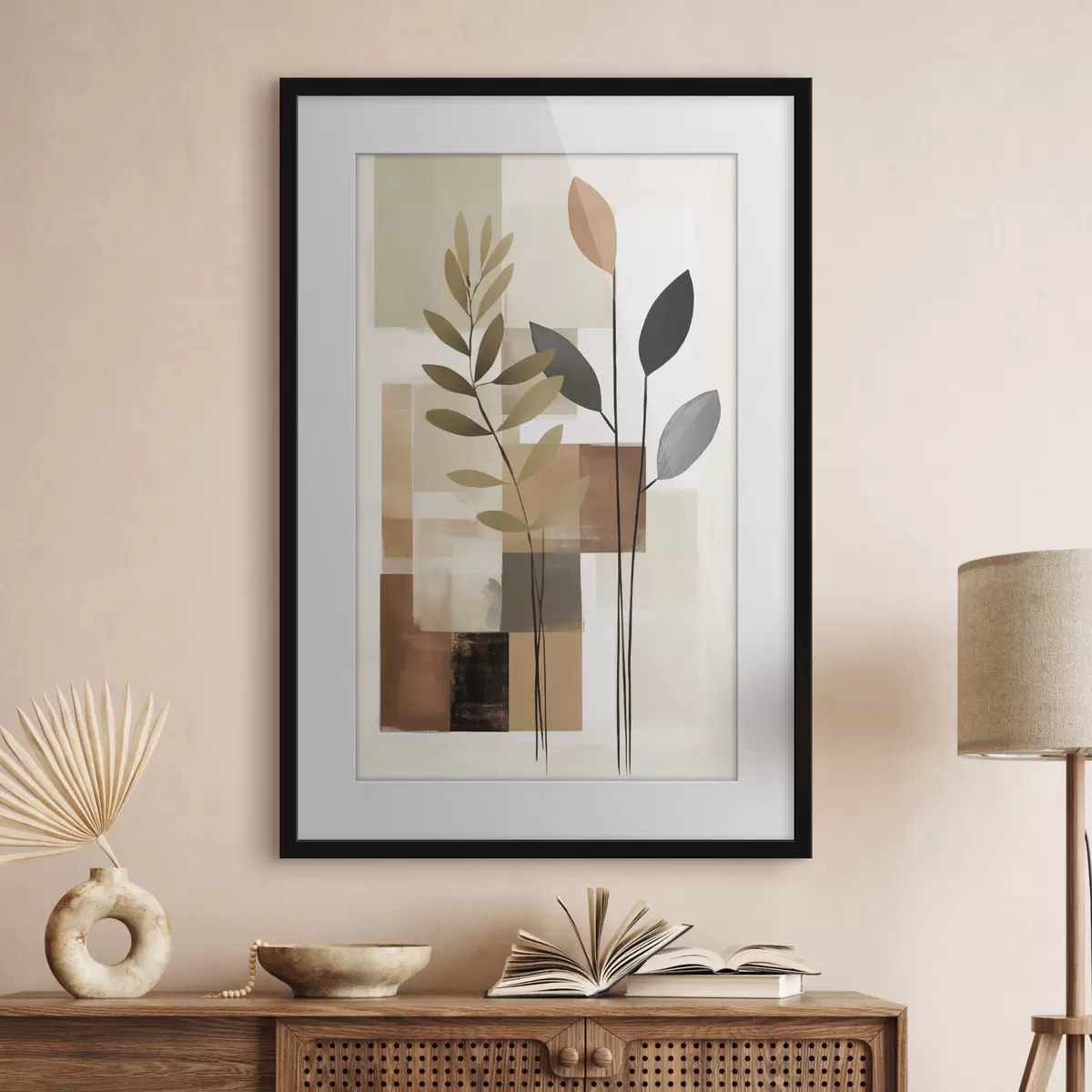 Poster Composition botanique abstraite f48516
