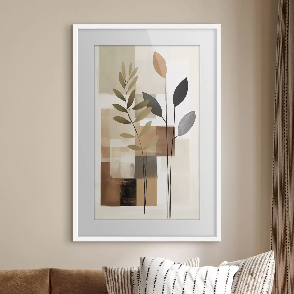 Poster Composition botanique abstraite f48516
