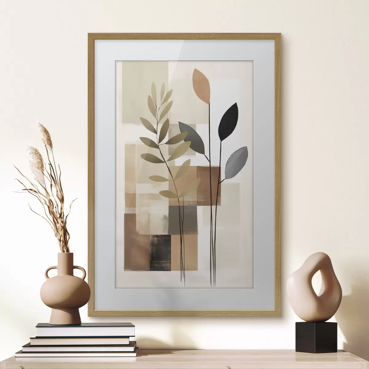 Poster Composition botanique abstraite f48516