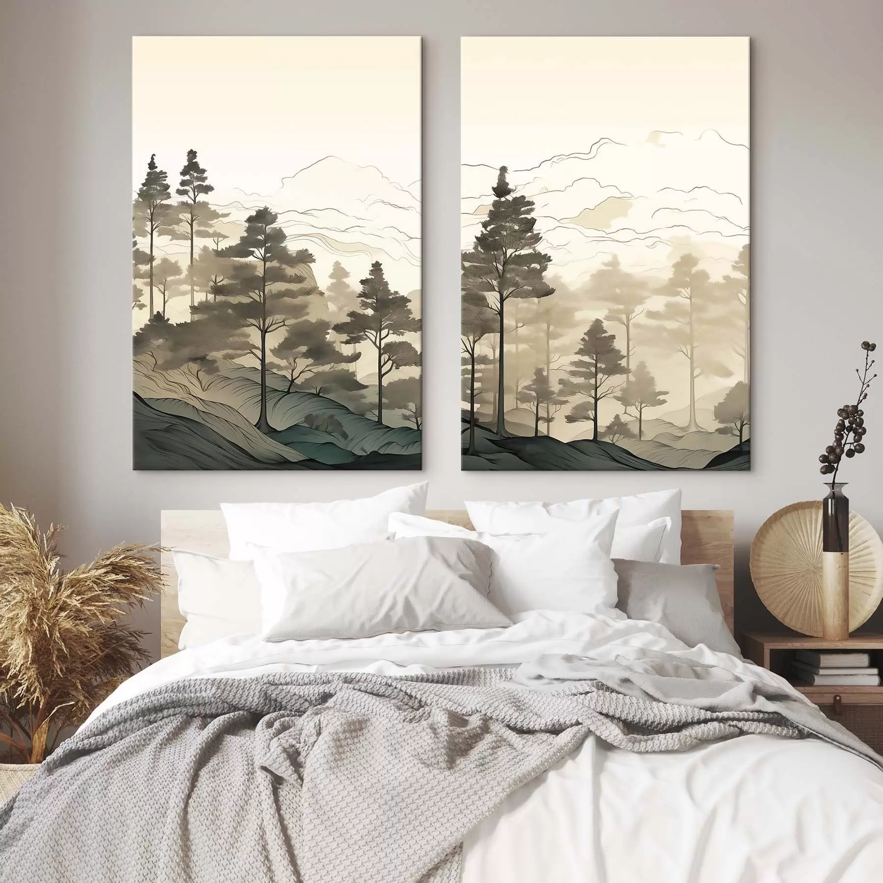 Tableau L'harmonie entre la nature et la pierre m30255