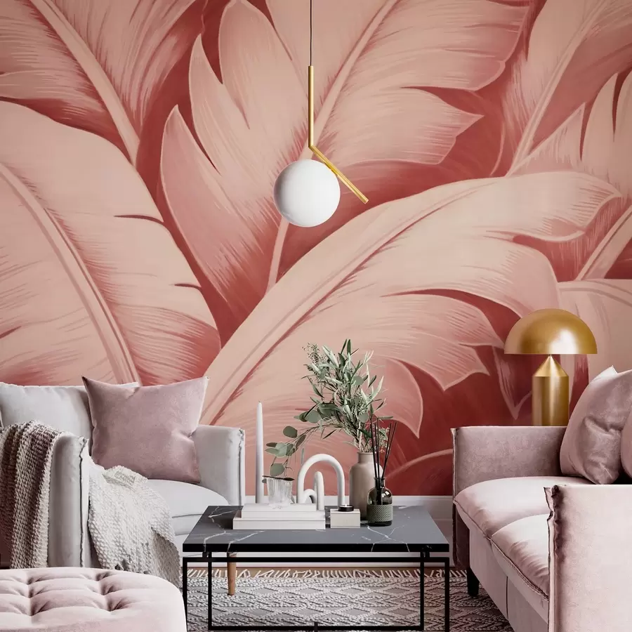 Papier peint Grandes feuilles de bananier w04991v1