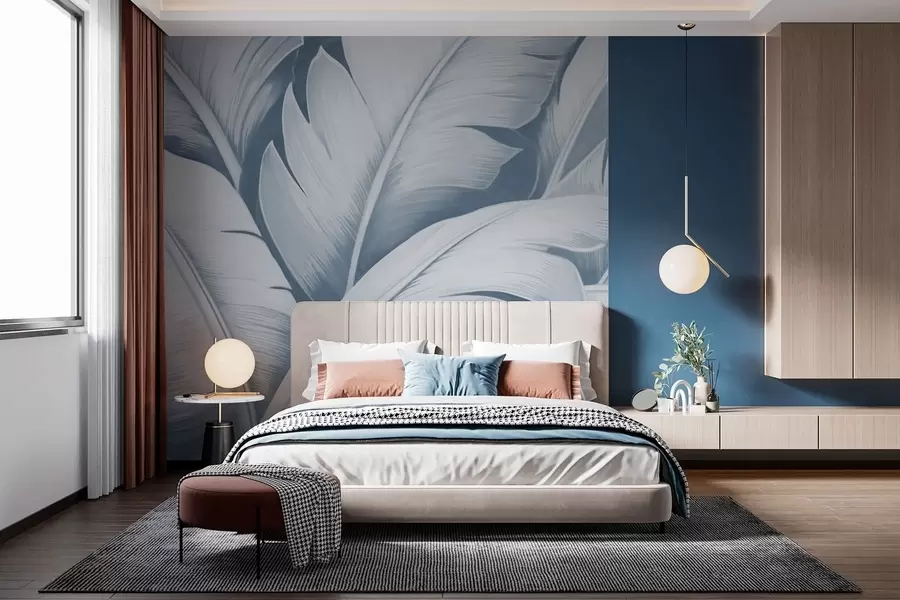 Papier peint Grandes feuilles de bananier w04991v2