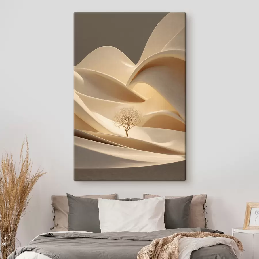 Tableau un paysage surréaliste avec un arbre s48530