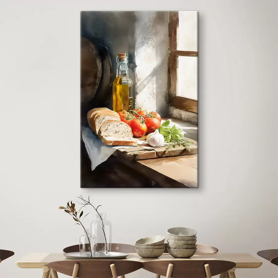 Tableau une nature morte de style rustique s48553