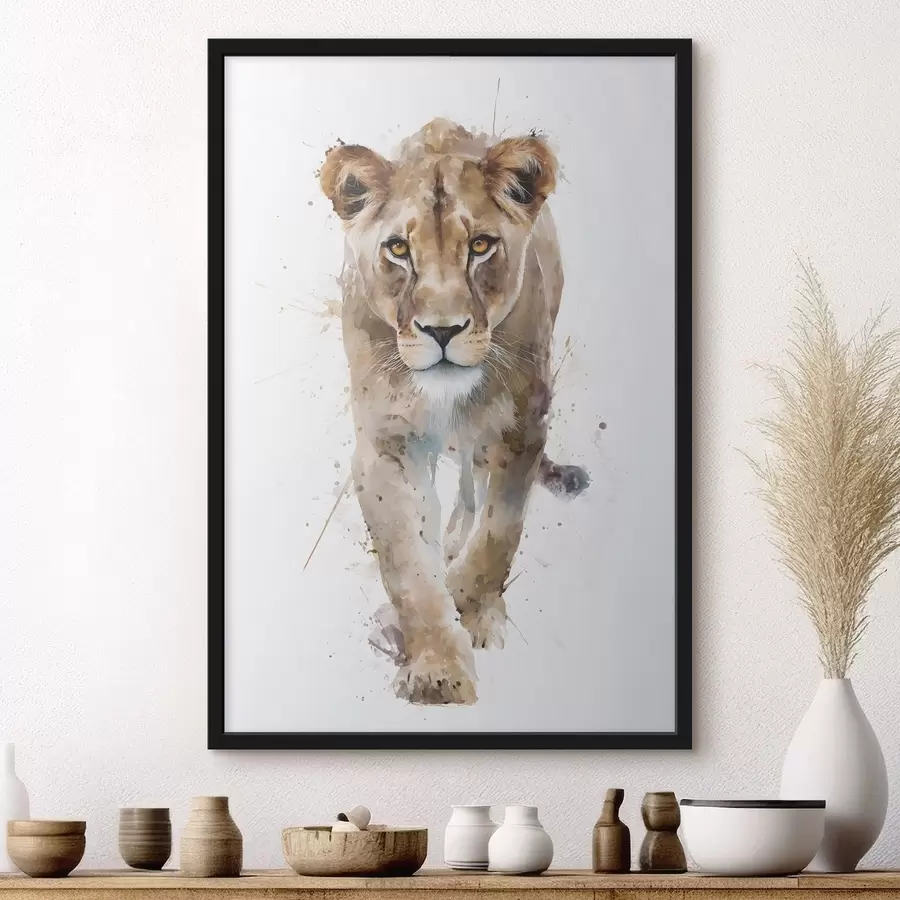 Papier peint une branche d'abricotier en fleurs, dans un style aquarelle f48526